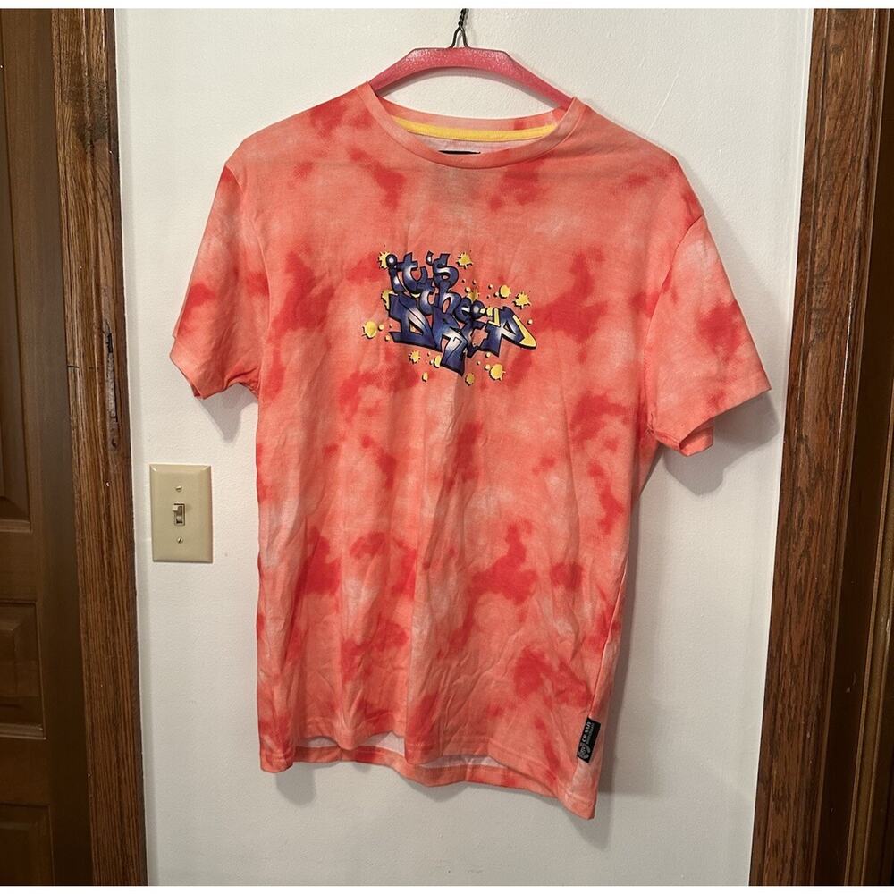 CR-24 Chrome Edge Size: L Mens Short Sleeve T Shirt Graphic Tie- Dye 60% Cotton
